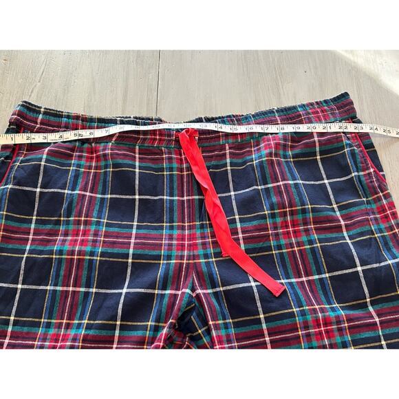 NWT Vera Bradley Blue Red Green Tartan Plaid Flannel Pajama Set 100% Cotton 3X - Picture 13 of 16